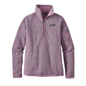 Patagonia Womens 1/4 Zip-Up Sweater Purple